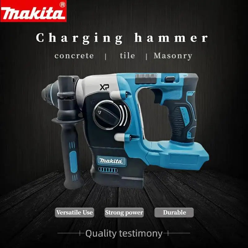 Makita Electric Cordless Brushless Hammer Drill Rechargeable Rotary Hammer Drilling and Chiseling High torque power Tool