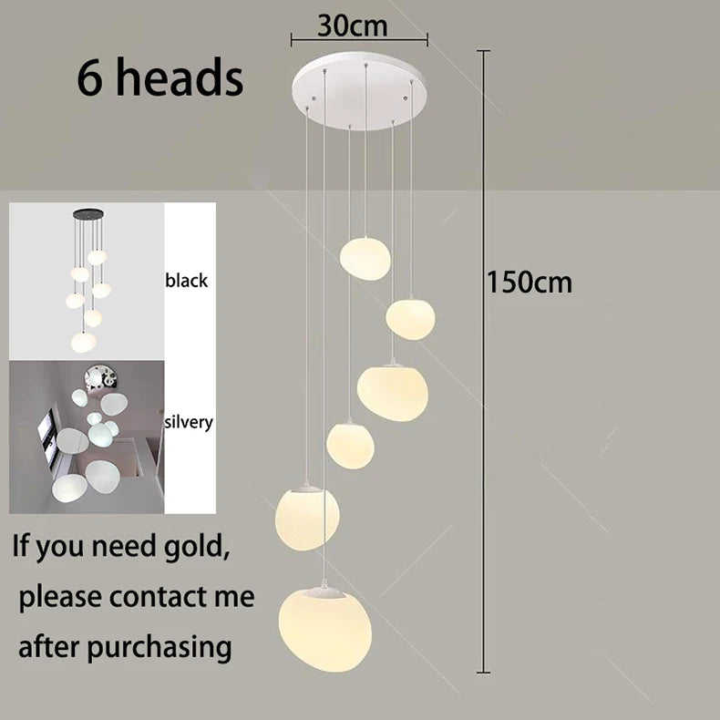 Modern home decor led lights pendant light lamps forstaircase Chandeliers for living room hanging light indoor lighting