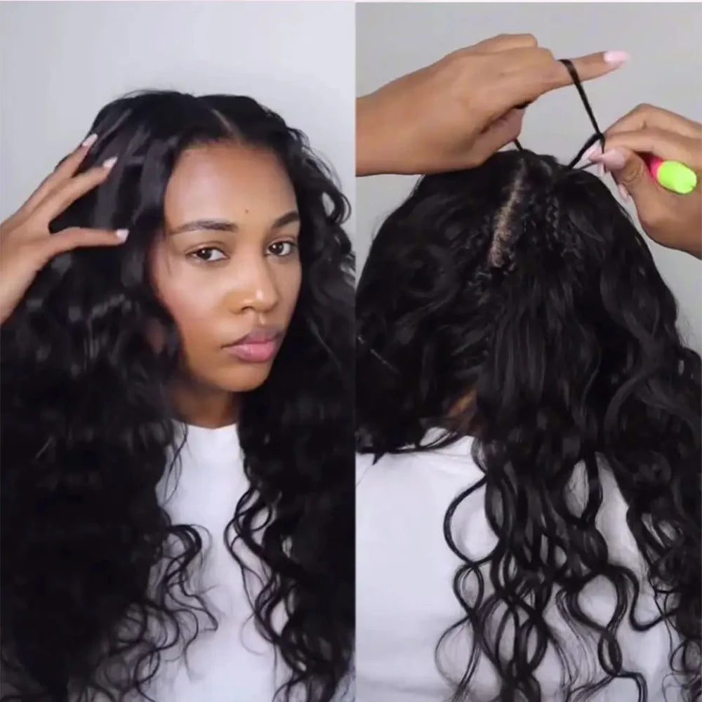 Body Wave Crochet Human Hair Bundles Boho Braid Hair 100% Remy Pre-Separated Miracle Knots Feather Crochet Hair Extensions