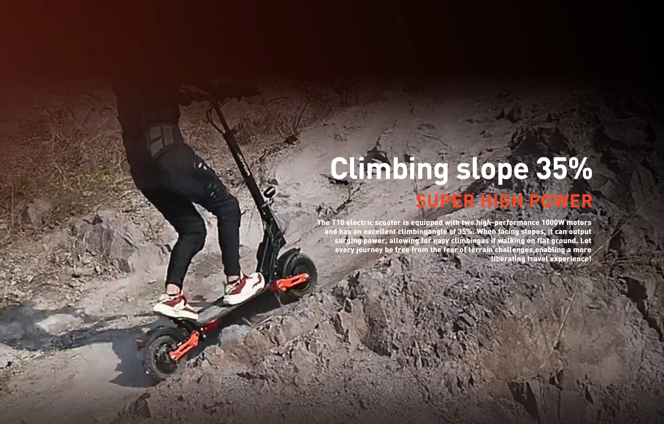 JOYOR T10 2000W Dual Motor Electric Scooter 60V18Ah Long Range Off-Road Foldable E-Scooter for Adults Heavy Duty Shock Absorber USA Local Warehouse Fast Shipping 3-5 Days Duty Free High Speed Powerful Kick Scooters Mobility S