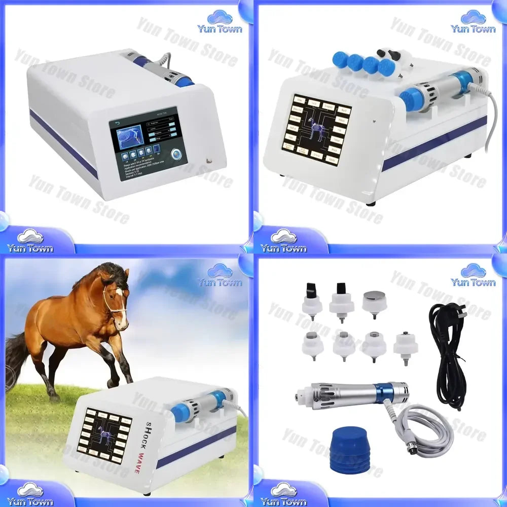for Horse Animal Shockwave Therapy Device for Muscle Relaxation Racecourse Pet Dog Massage Device for Equine Rehabilitation