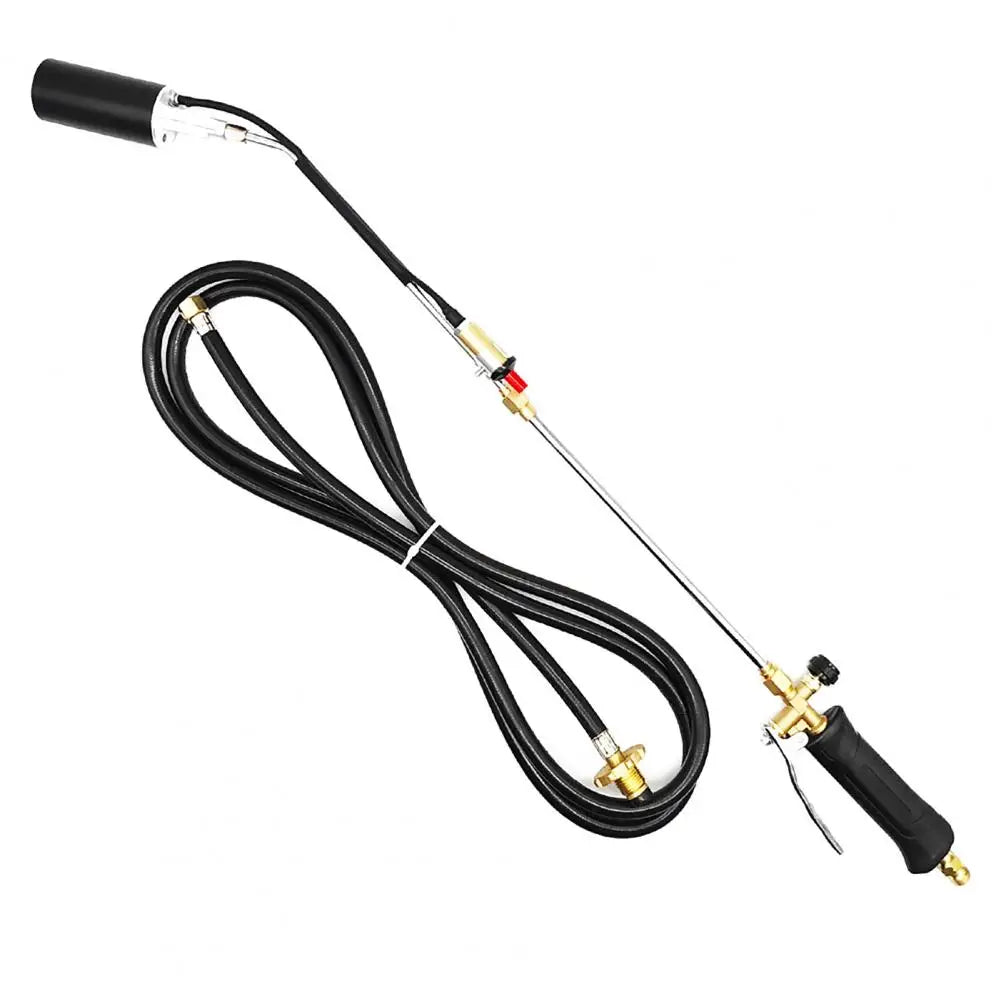 Long Arm Weed Burner Propane Torch Weed Burner with 10ft Hose High Output Flamethrower for Gardening Roofing Self Igniter Turbo