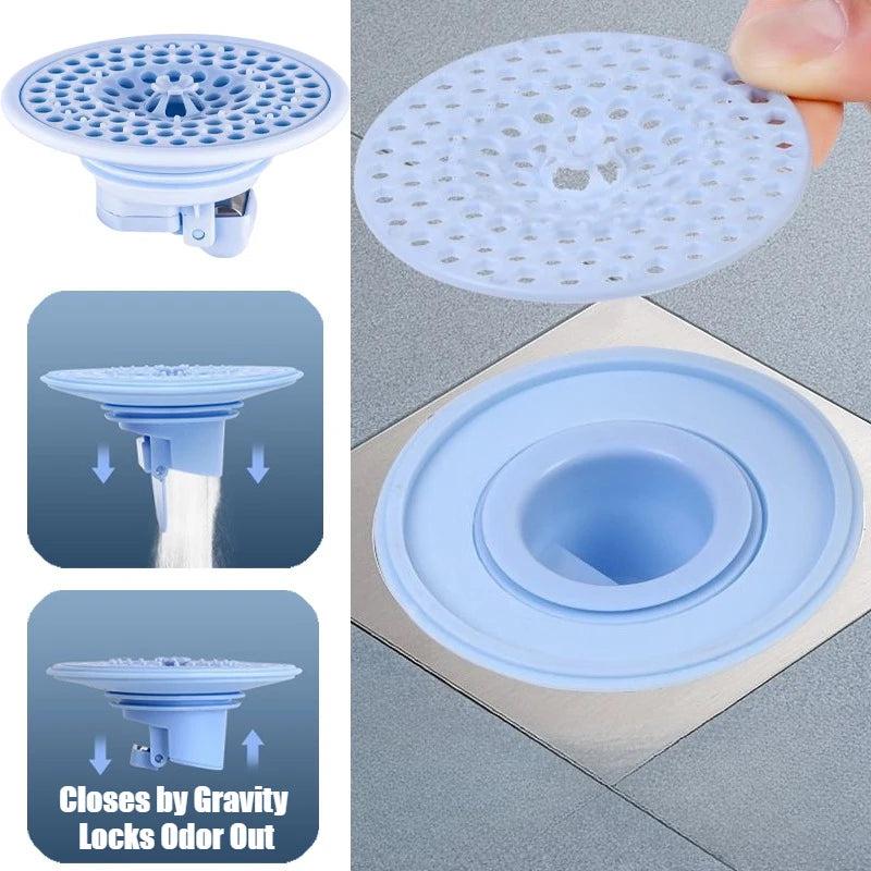 Sewer Anti-odor Anti-insect Floor Drain Bathroom Kitchen Anti-insect Cover Floor Drains Universal Drainage Hair Sink Strainer