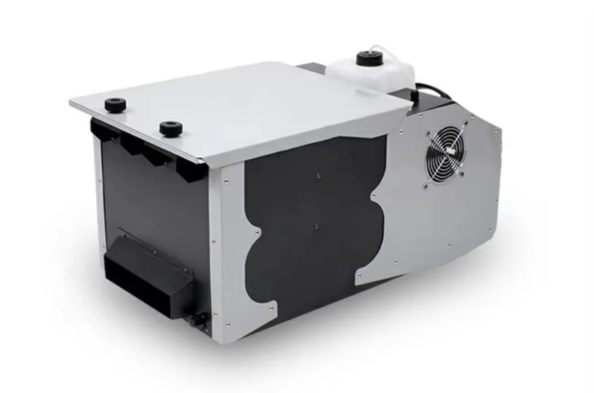 1500W Small Ground Stage Fog Smoke Machine with LED Light Source and RGBW Emission Remote Control Low Flying Effect