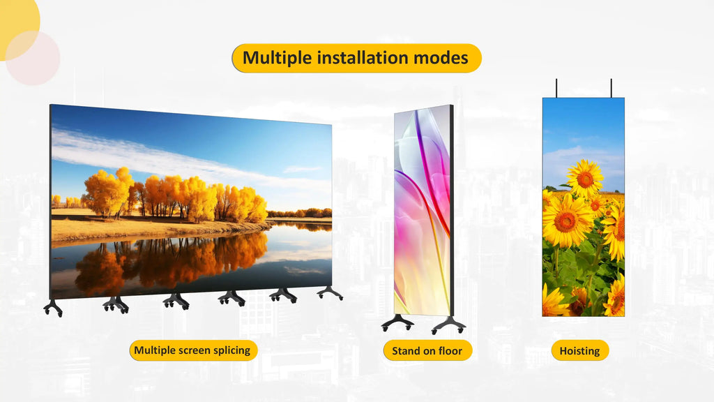 G-T5 Series Smart Poster LED Screen Double-Sided Indoor 750x2000mm High-End Movable Vertical Display P1.25/1.56/1.9/2.5/2.6/2.9