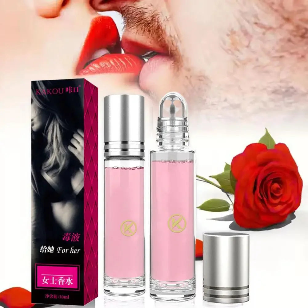 10ml Unisex Roll-On Eau De Toilette Fresh Natural Fragrance Pheromone Temptation Lasting Dating Mini Portable Ball Body Parfum