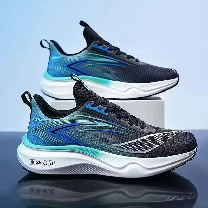 Spring new men's shoes, mesh shoes, sports shoes breathable shock-absorbing soft-soled lightweight running shoes