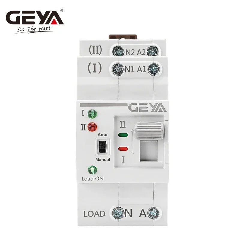 GEYA G2R ATS 110V 220V PC Dual Power Automatic Transfer Switch 25A 40A 63A  Household Power Transfer Switch 50/60Hz