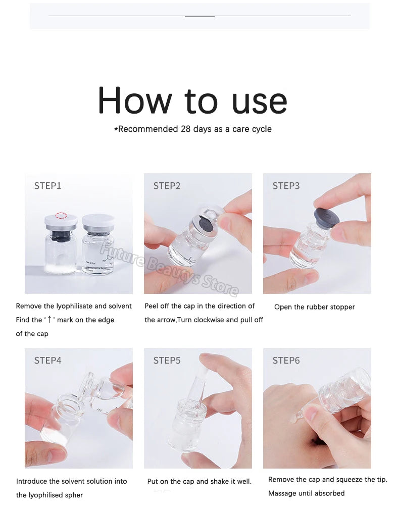 Korea Face Hyaluronic Acid Fibronectin Freeze Dried Powder Repair Sensitive Skin Firming Moisturising Skin Rejuvenat Skin Care