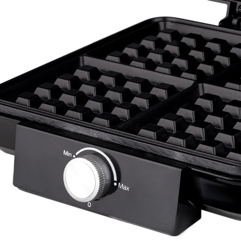 Mini Automatic 1200W 4-Slice Dual Zone Non-Stick Eco-Friendly Belgian Waffle  Machine for  Use W002
