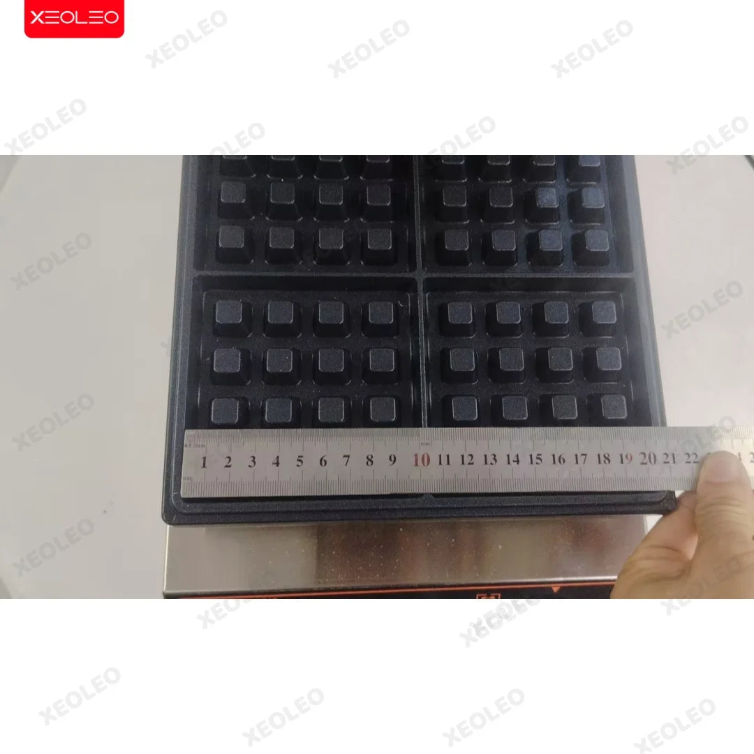 XEOLEO Electric Square Waffle Maker 4PCS Kitchen Appliances Multifunction Breakfast Waffles Machine Waffle Iron Baker Non-Stick