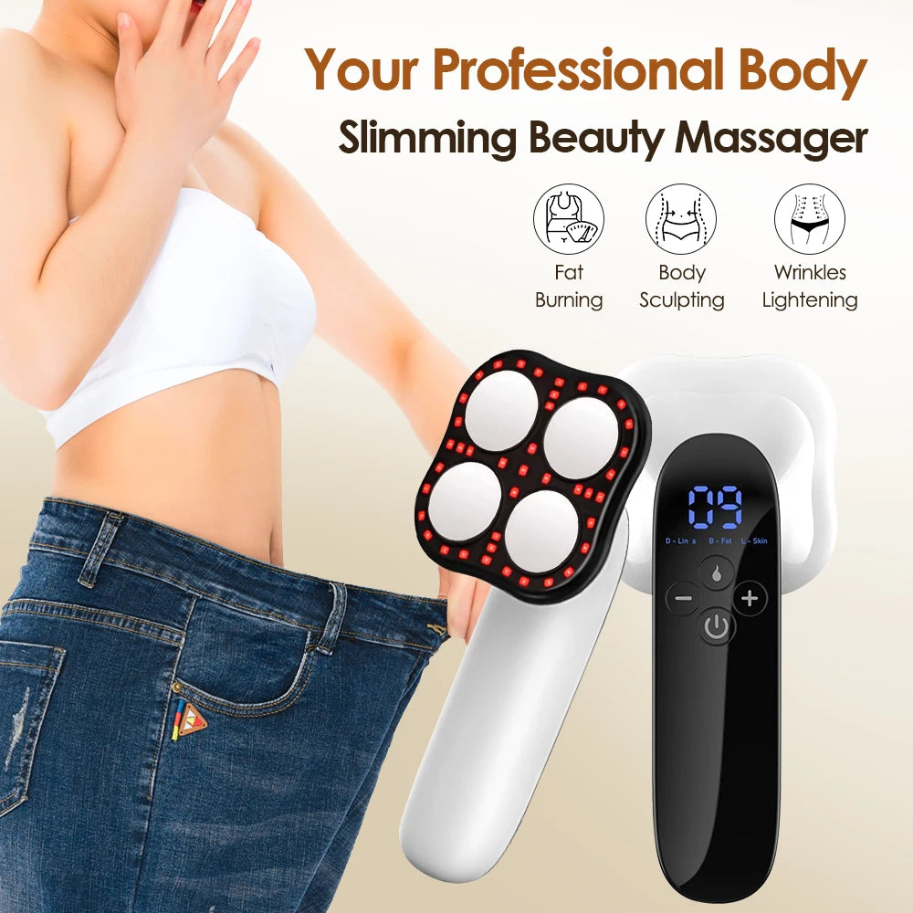 RF Radio Frequency EMS Face Body Slimming Massager Fat Burner Machine Galvanic Infrared Ultrasonic Weight Loss Machine