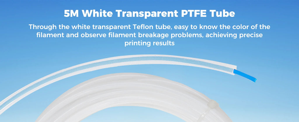 Official PTFE Tube 2.5mm ID 4mm OD, for Bambu Lab X1/ X1C/ P1P/ P1S/ A1/ A1 Mini, Creality K1 Max/Ender 3 V3 3D Printer.