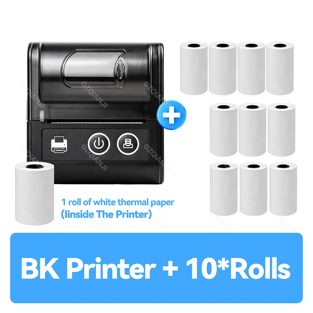 Mini Bluetooth Thermal Printer Wireless Protable 58mm Receipt Bill POS Printer Loyverse POS Free App on Android Small Business