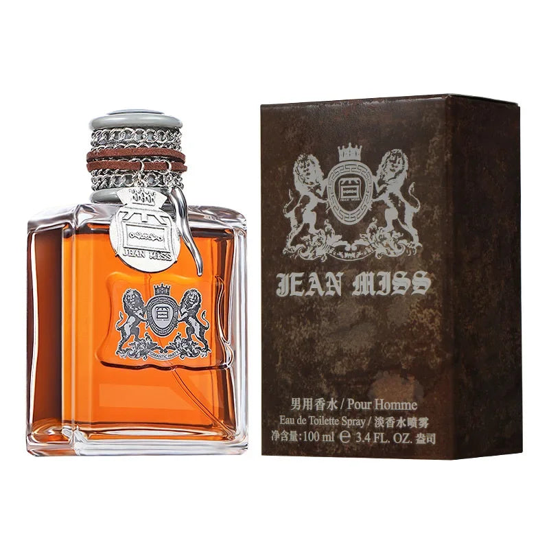 Russian Popular Sandalwood Men's Perfume,luxury Wild Captivating Leather And Cedarwood Notes Perfume,with Amber/musk/ebony Woody