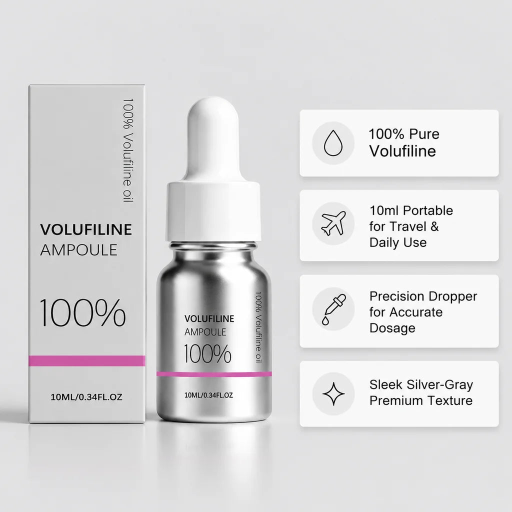 100% Volufiline Ampoule Serum Deep Hydration Moisturizing Revitalize Refresh Non-sticky Boost Skin Elasticity Gentle Easy Absorb