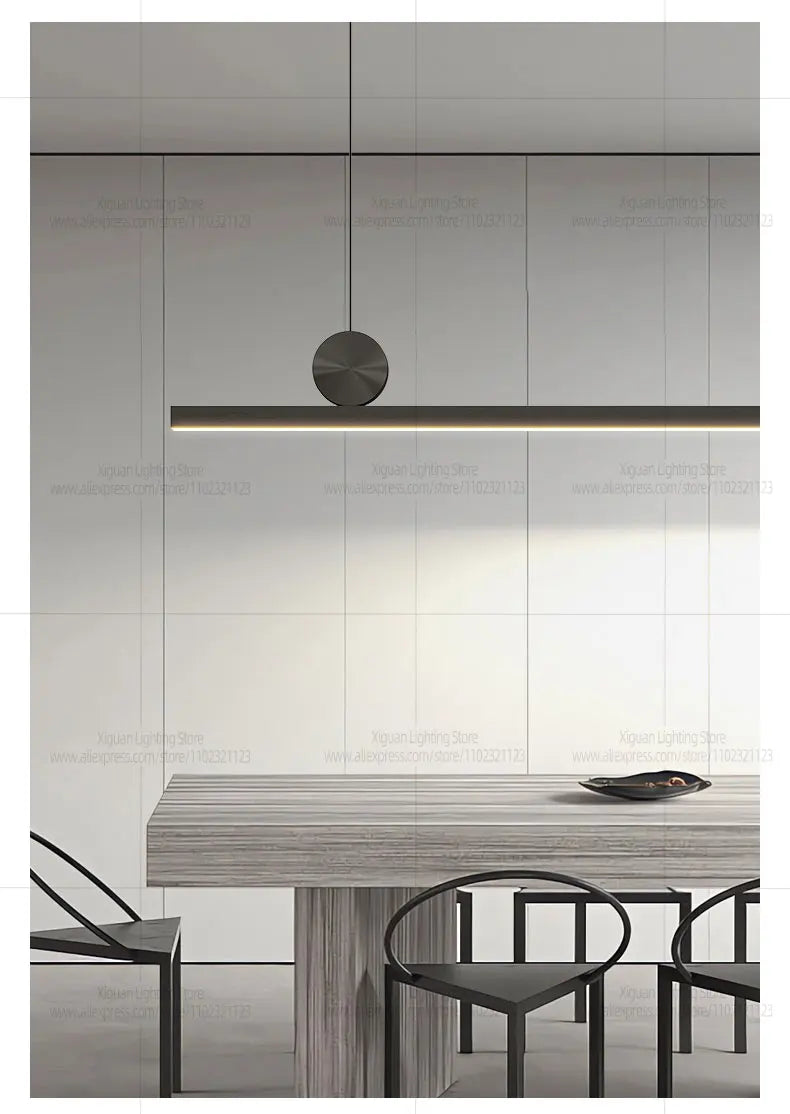 LED Restaurant Chandelier Modern Minimalist Kitchen Ceiling Light Dining Table Pendent Lamp Bar Pendant Light Indoor Lighting