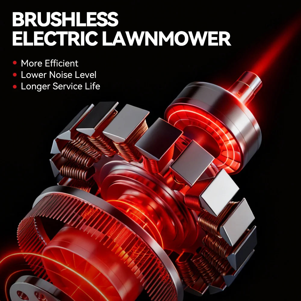 10Inch 4000W Brushless Electric Lawn Mower 36000RPM Grass Trimmer Length Adjustable Garden Tools For Makita 18V Battery Pins
