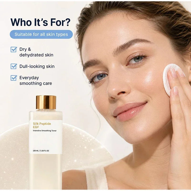 Silk Peptide & EGF Softening Toner Deeply Moisturizes Refreshing Texture Improves Rough Skin Softens Dull Liquid Korea Skincare