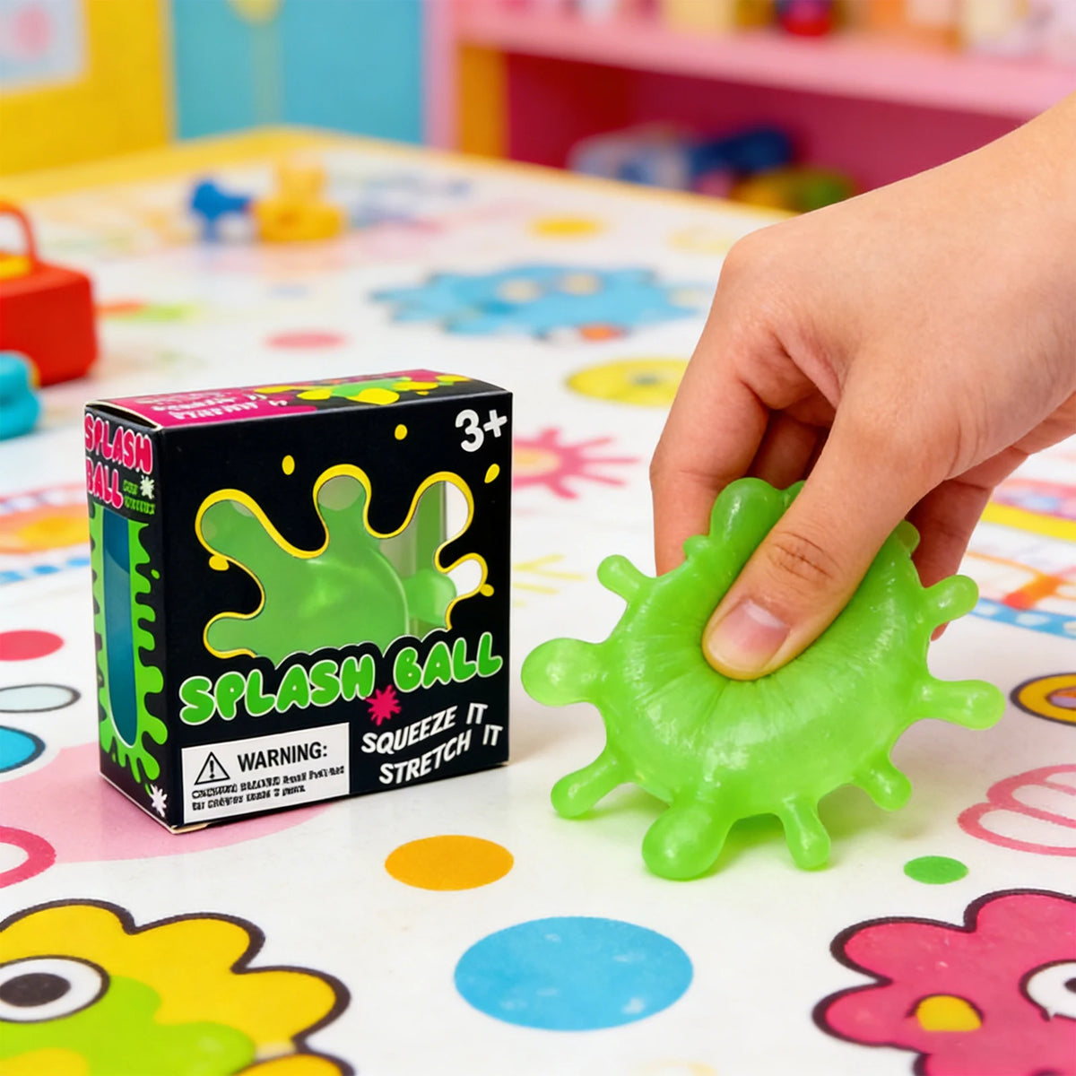 Splash Shaped Pinching Ball Slow Rebound Pressure Relief Ball Maltose Decompression Toy Squeeze Balls Blind Box Party Gif Toys