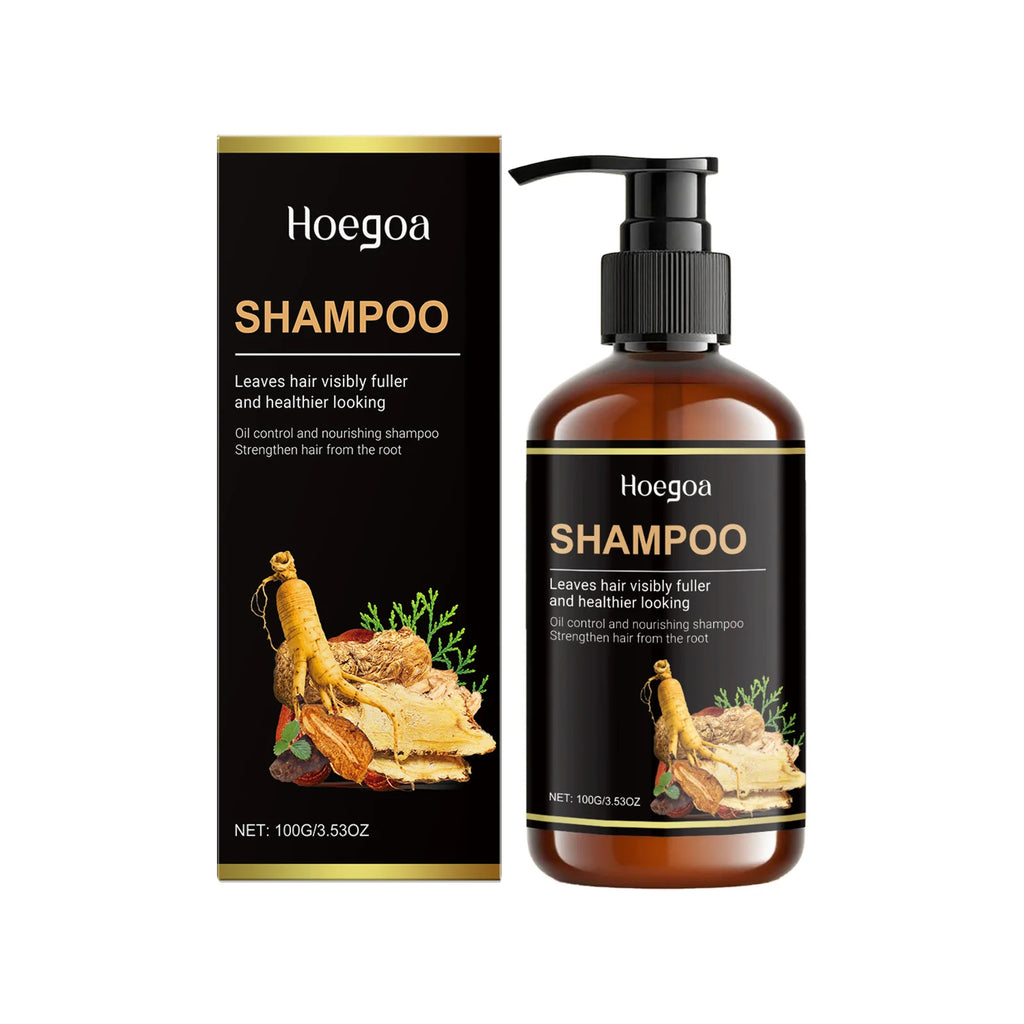 Ginseng Polygonum Multiflorum Shampoo Refreshing Oil Control Anti Dandruff Reduce Loss Repair Damaged Thicken Volumizing Hair