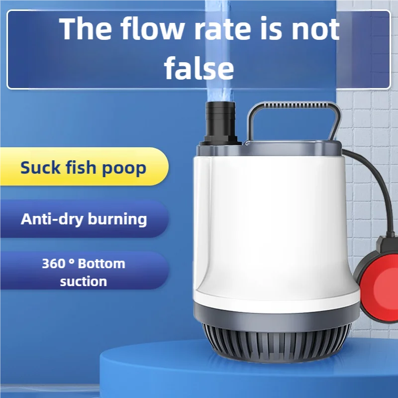 Submersible pump fish pond water bottom suction pump fish pond filtration circulating water pump koi fish pond water device