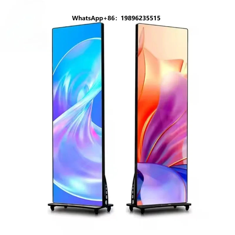 LEDIUP High Brightness P2 P2.5 P3 LED Electronic Poster Led Screen Smart Advertising Equipment Standing LED Display