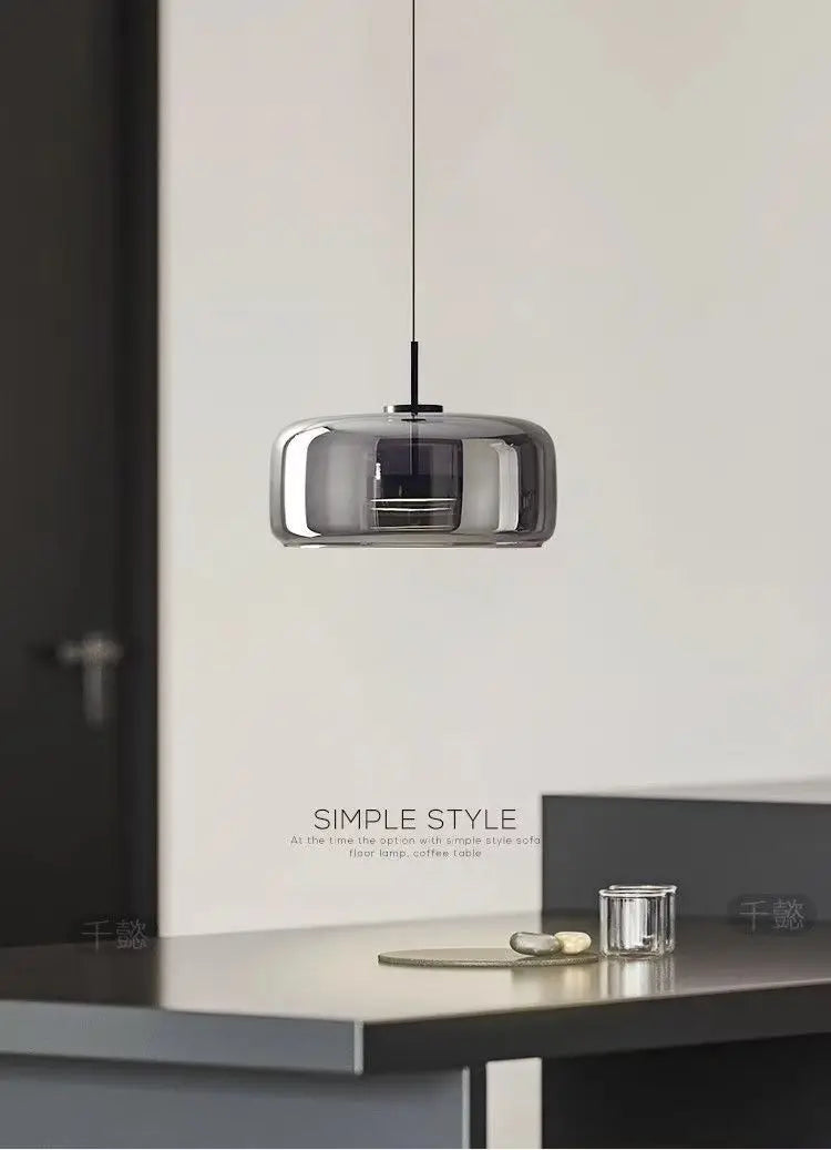 Modern Led Glass Pendant Light for Island Restaurant Hanging Lamp Decoration Ceiling Chandeliers Modern Home Decoration