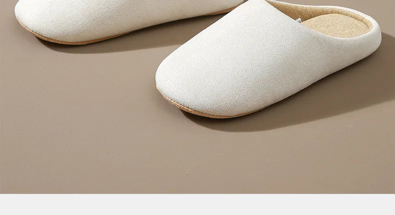 Asgard Women Warm House Slippers Winter 2024 New Silent Flat Bedroom Slides Indoor Cozy Fur Women Cotton Shoes Men Fuzzy Slipper