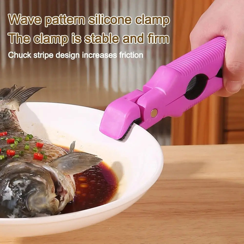 Durable Non-slip Anti Scalding Clip Gripper Multifunctional Anti Scalding Holder Meal Bowls Tongs Kitchen Gadgets Pot Clips