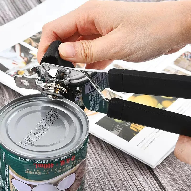 Stainless Steel Multifunctional Professional Can Manual Can Opener Craft Beer Grip Can Opener Bottle Opener Kitchen Gadgets