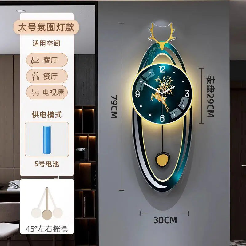 Digital Living Room Wall Clocks Modern Interior Aesthetic Design Wall Watch Xenomorph Creative Reloj De Pared Home Decoration