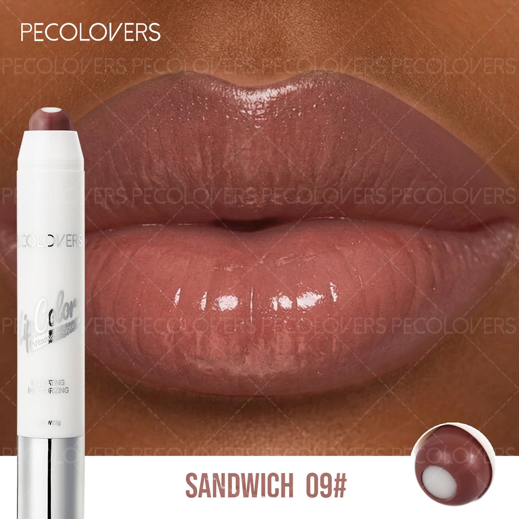 Sandwich Lipstick Pen, Moisturizing Lip Gloss, Long-lasting, Non-drying, Multi-color Options, Lip Cosmetics