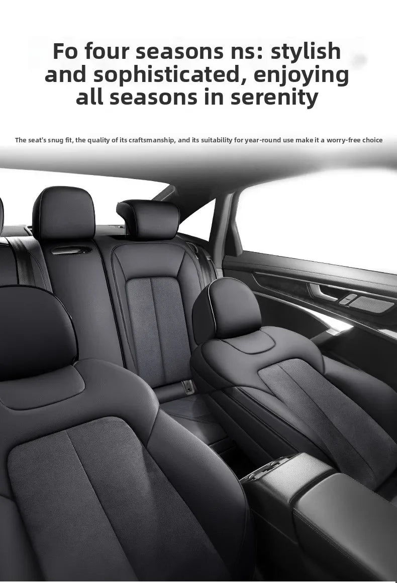 Custom Fit Full Luxury Car Seat Cover Car SUV Full Seat Set Perforated Genuine Leather for Various Models Contact Seller JJ208