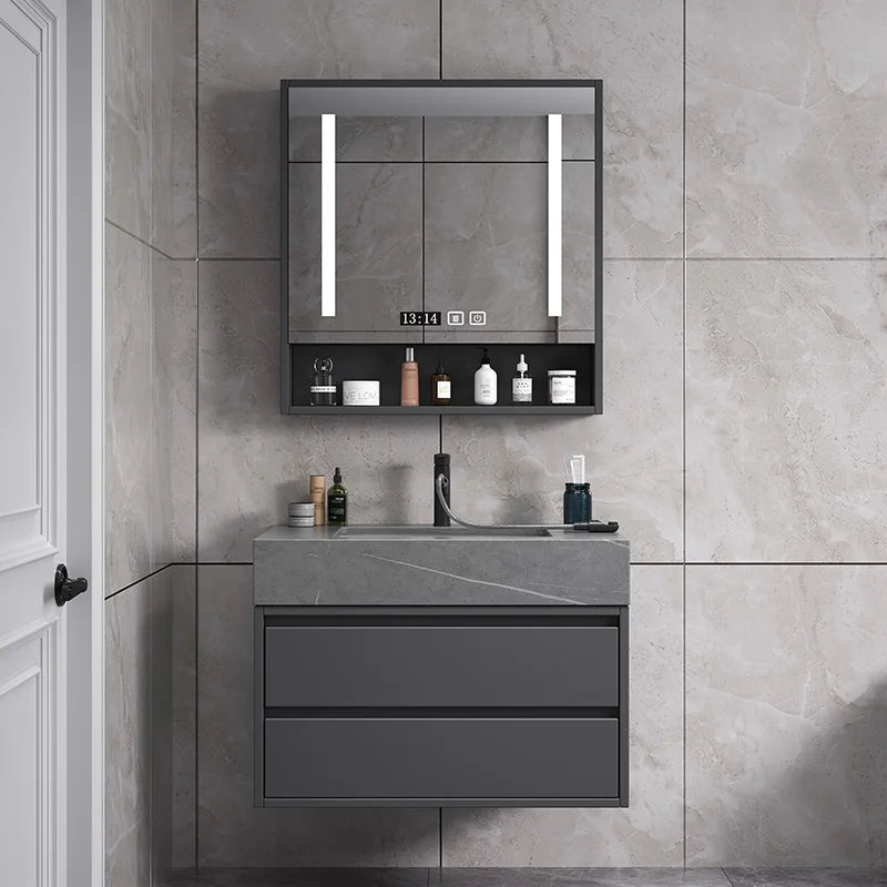 Washbasin Floor Bathroom Cabinets Vintage Drawer Light Toilet Bathroom Cabinets Intelligence Partition Mobiletto Bagno Furniture