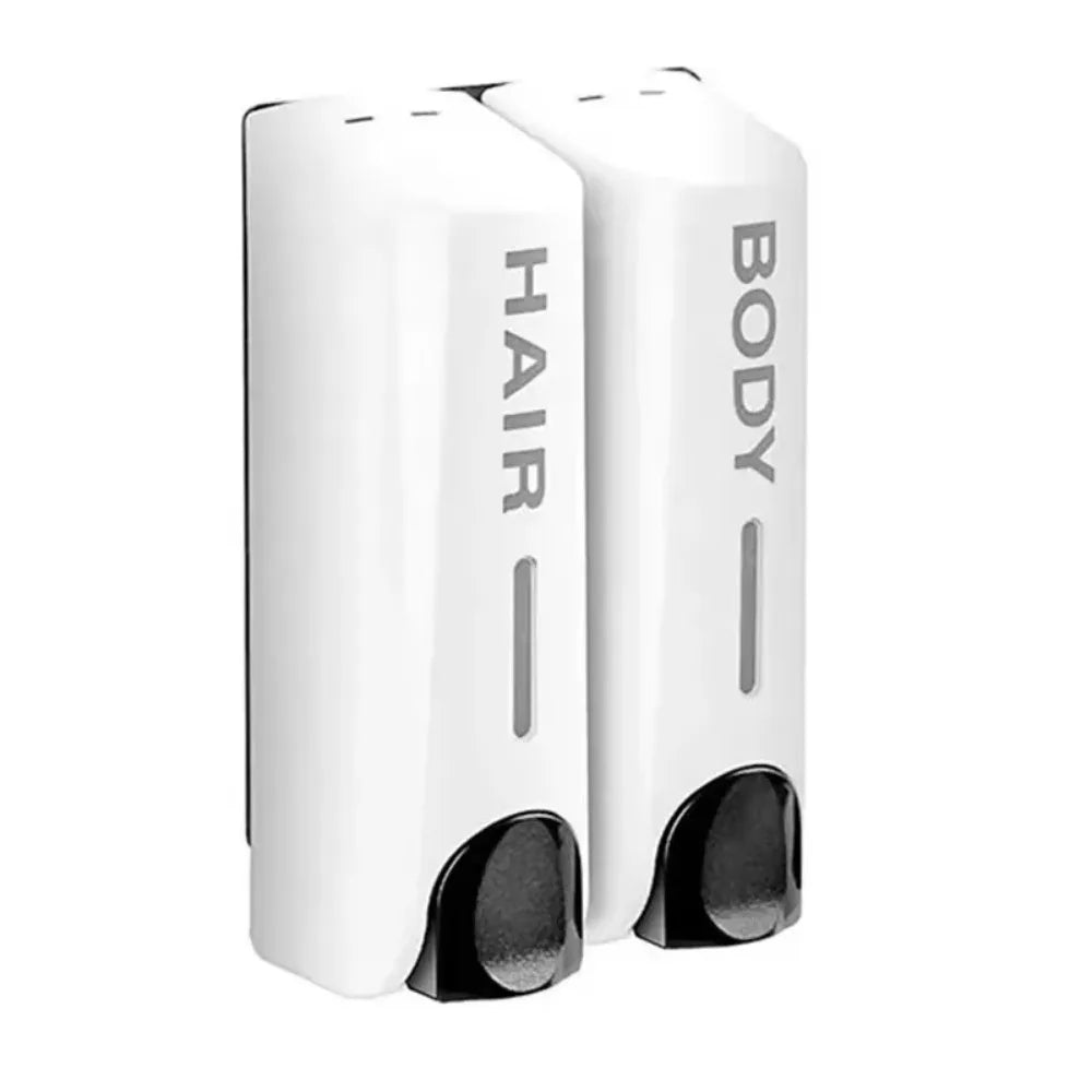 Manual Press Wall Mounted Soap Dispenser Refillable Lock Lotion Soap Container Large Capacity Space Saving Shampoo Liquid Bottle