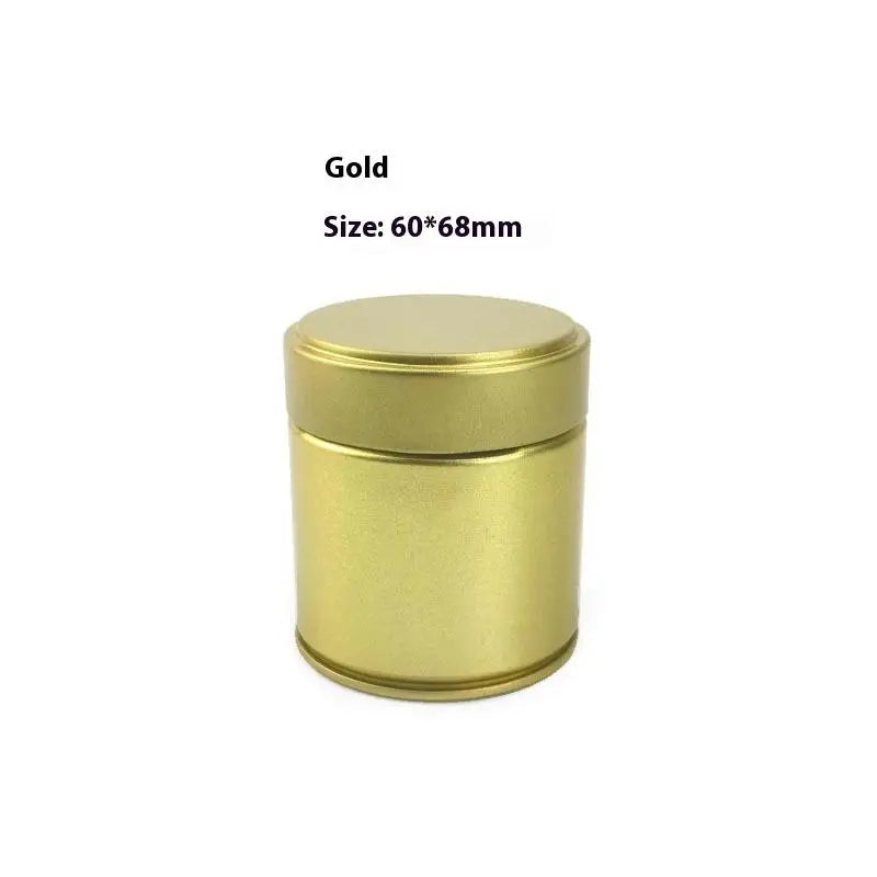 1 Pcs Portable Mini Matcha Powder Can Thick Tinplate Tea Sealed Jar Spice Storage Box Container Box Kitchen Gadgets Household