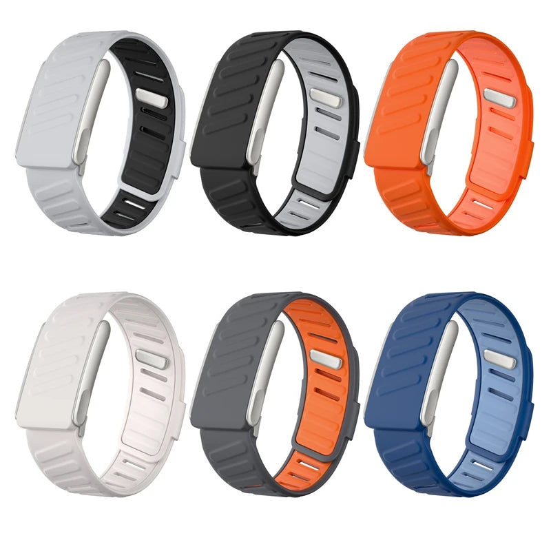 Whoop Silicone Band 5.0Whoop Two Color Wristband for Whoop 5.0 Heart Rate Monitor Waterproof Sports Fitness Waterproof Wristband