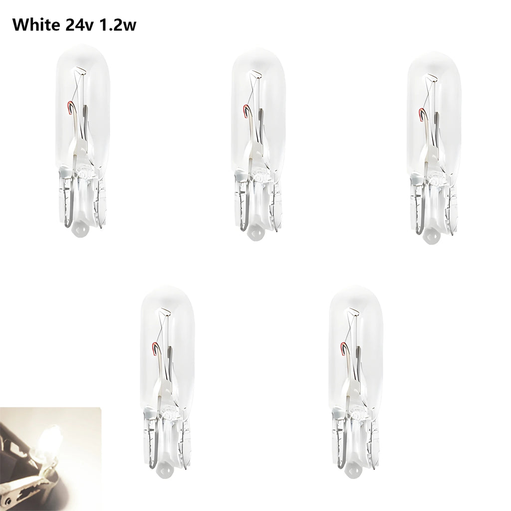 5Pcs T5 SMD LED Car Light Automobiles Light-Emitting Diode Instrument Gauge Dashboard Bulbs Auto Interior Indicator Lamp