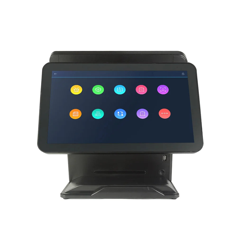 Black Dual Screen Window All in One Touch Screen Pos Cash Register