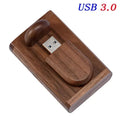 Wedding Gift USB 3.0 Stick 64GB Custom Logo Wooden Box Flash Drives 32GB Pendrive Free Sample U Disk 16GB 8GB 4GB Memory Stick