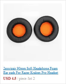 Ear Pads For Headphones Wrinkled Frog Skin Pad Headphone Sponge Leather Foam Covers Cushion Replacement For Headset Accessories