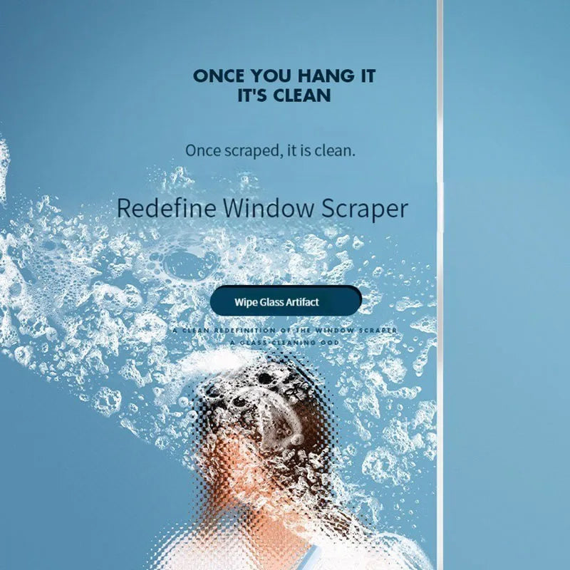 360 Degree Rotatable Shower Squeegee Glass Wiper Scraper Squeegee Cleaner With Silicone Holder Bathroom Mirror Scraper Cleaning