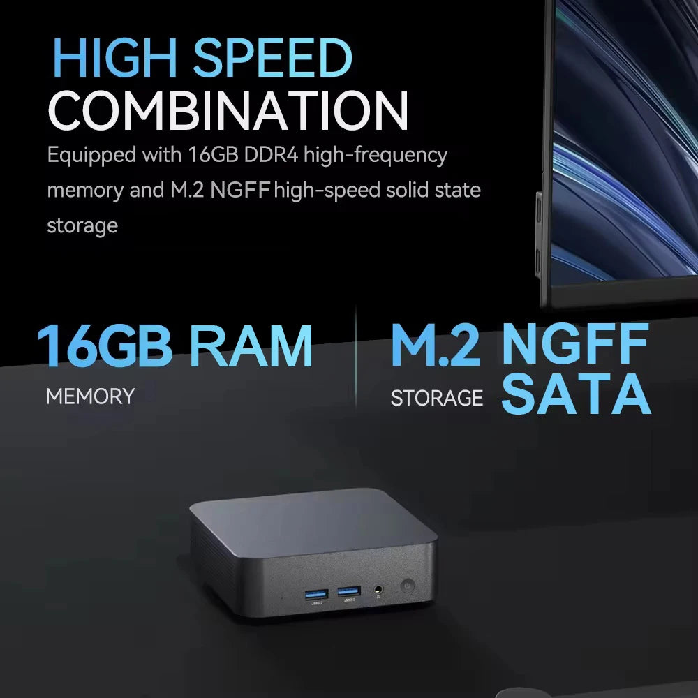 NEW Mini PC Intel I9 8950HK Windows 11 Pro 16GB RAM 1TB SSD Small Pocket Computer 4K 60Hz WiFi6 BT5.2 Gaming Desktop PC Portable