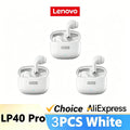 Lenovo LP40pro TWS Wireless Earbuds Bluetooth 5.3 HiFi Stereo Noise Reduction Sports Gaming Headphones for Running Travel Office