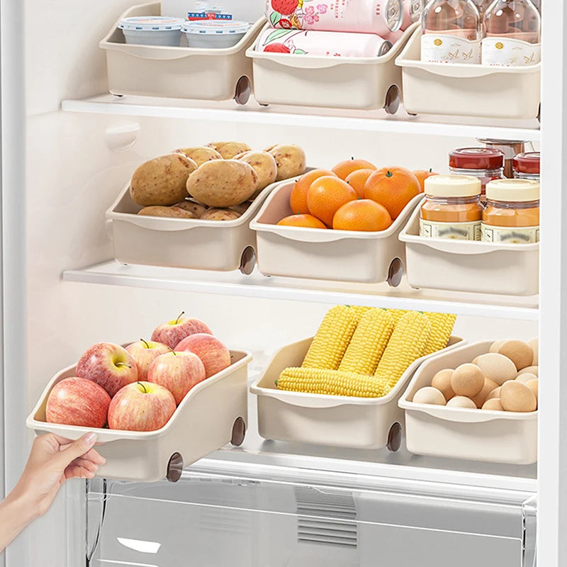 【N】Kitchen Sundries Storage Case With Wheels Seasoning Bottle Jar Storage Container Kitchen Closet Organizer