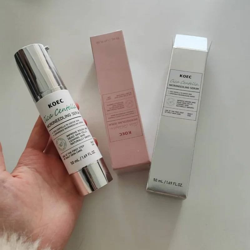 Soothing Microneedle Serum, Centella Asiatica & Propolis For Skin Barrier, Pore Care Exfoliating Korean Glass Skin Essence 50g