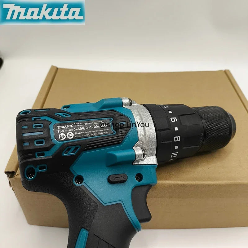 MAKITA 18V lithium electric rechargeable hand drill  DDF487 13mm without battery