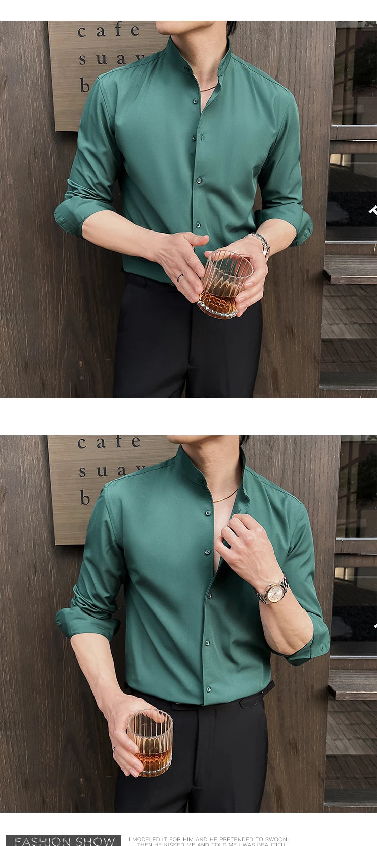 Business Dress white Shirt for Men 2026 British style Long Sleeved Solid Color Casual Elastic Slim Fit Shirt for Men's Clothing