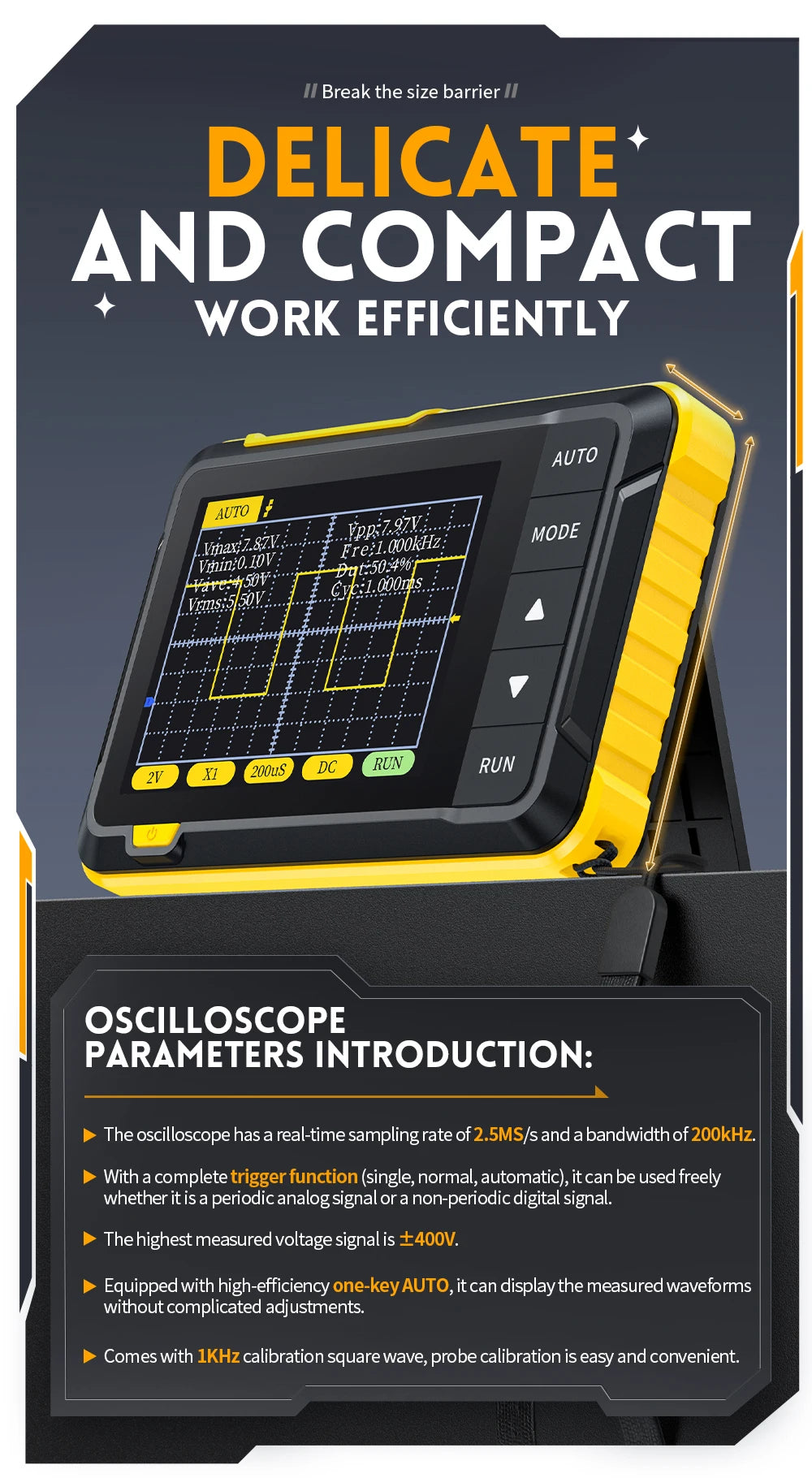 DSO510 DSO-153 DSO152 400V Voltage measurement